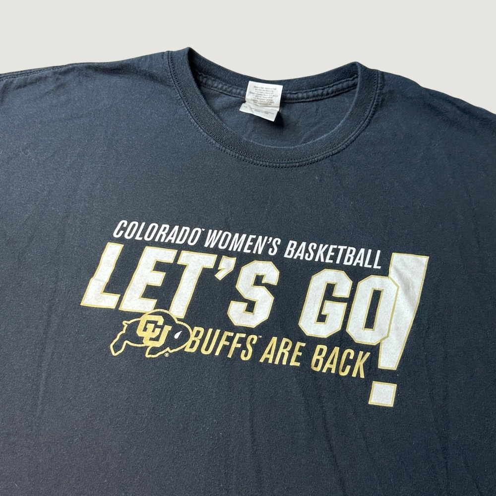 Colorado Gildan T-Shirt Mens XL Black NCAA Basketball Buffs Are Back Gildan